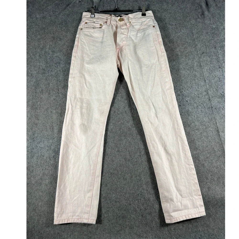 Schaeffers Garment Hotel Selvedge Jeans Mens 29 Pink USA Straight Leg Hollywood